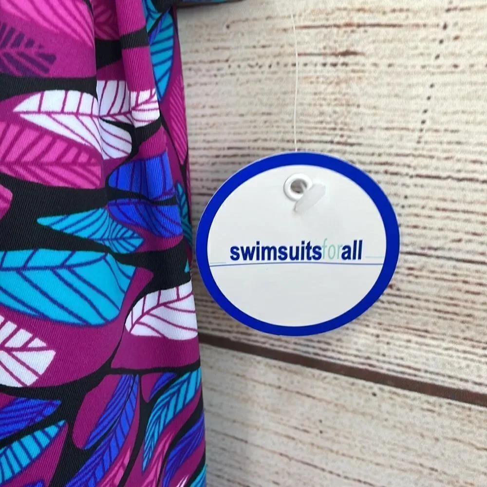 NEW WITH TAGS SWIMSUITS FOR ALL ONE‎ PIECE SWIMSUIT IN BLUE